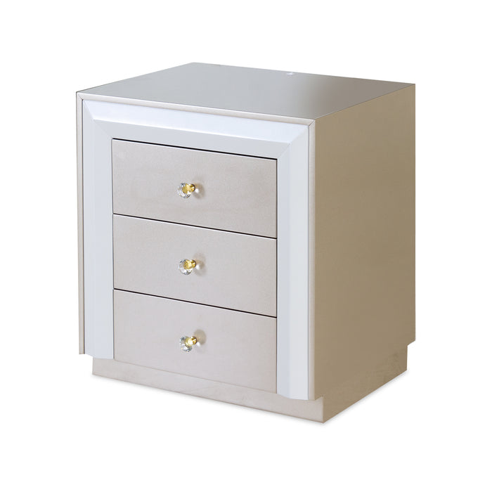 Recámara Queen Barrett Beige Perla,Champaña