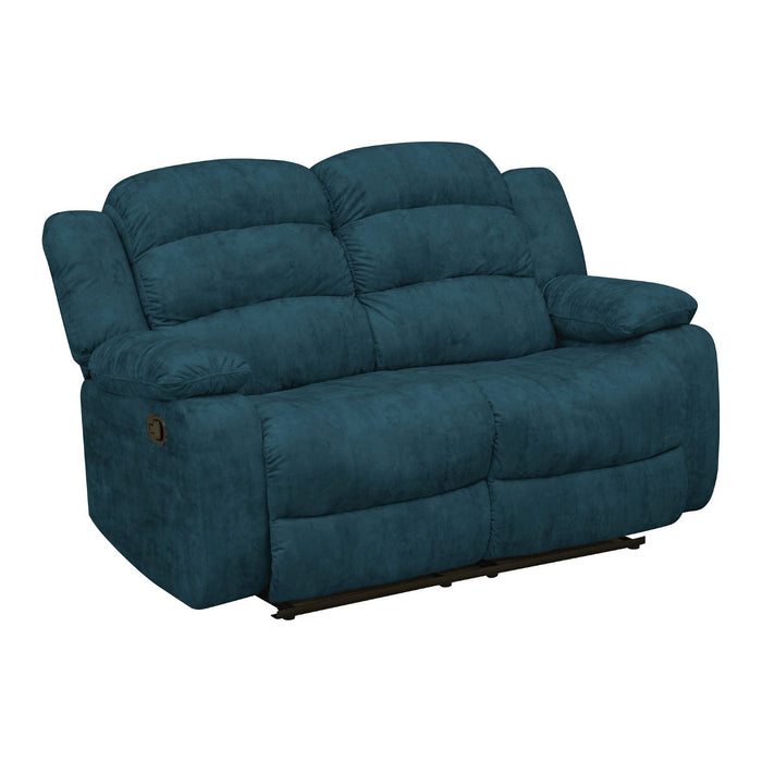 Sofá Reclinable 2 Puestos Nico Velvet Indigo