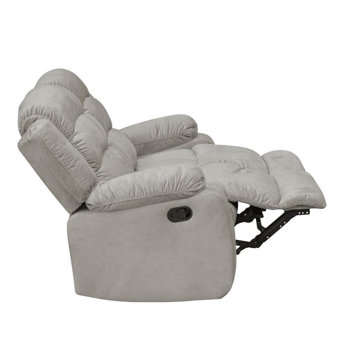 Sofá Reclinable 2 Ptos Nico Velvet Marmol