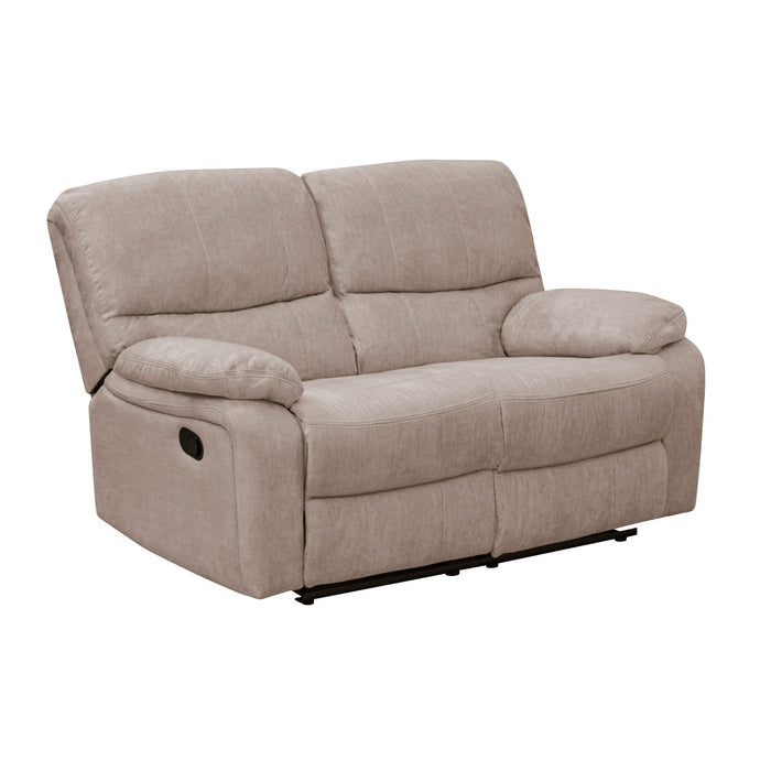 Sofá Reclinable 2 Ptos Star Velvet Almond