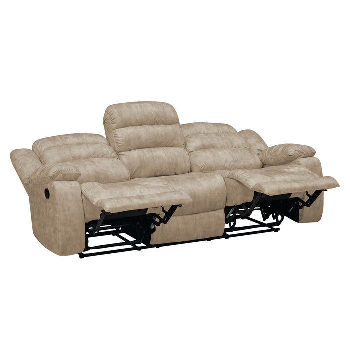 Sofa Reclinable Nico 3 Puestos Velvet Arena