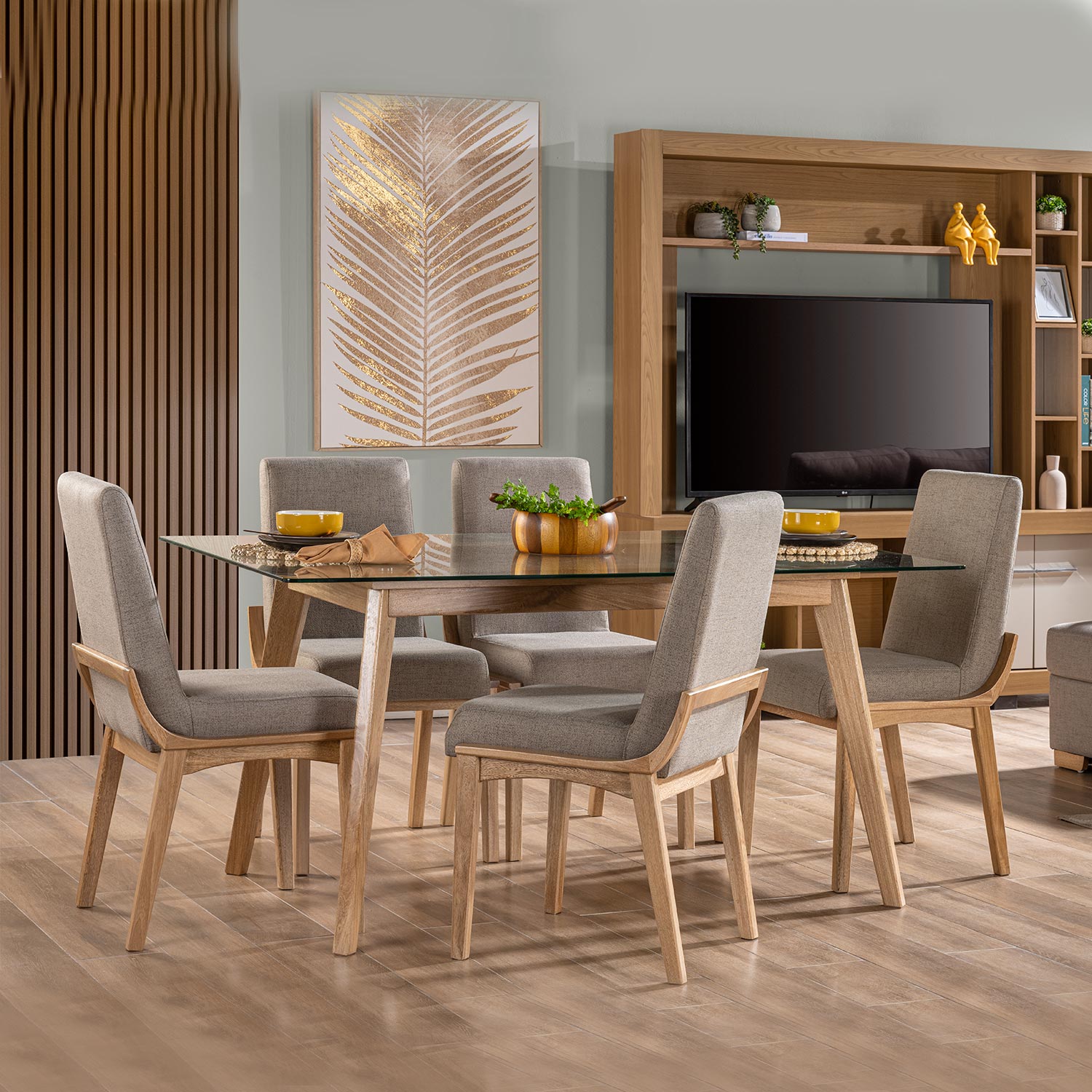 Comedor 6 Puestos Milenium Rihana Madera