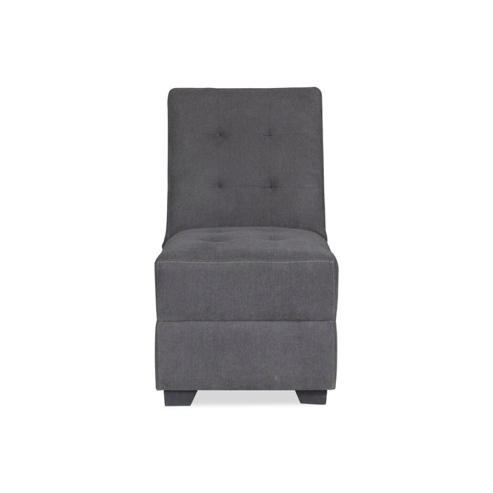 Sala cama Metz Microfibra Dorsey Plomo, Negro