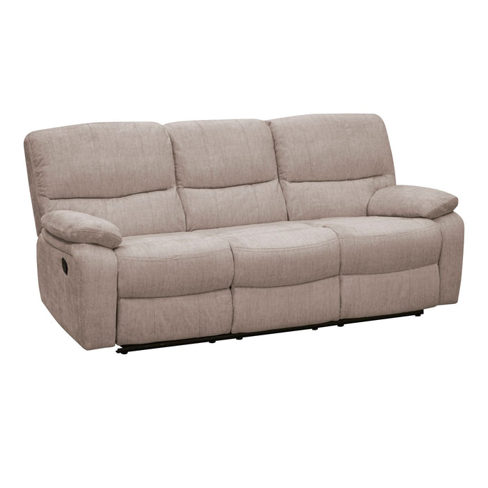 Sofa Reclinable 3 Puestos Star Velvet Almond