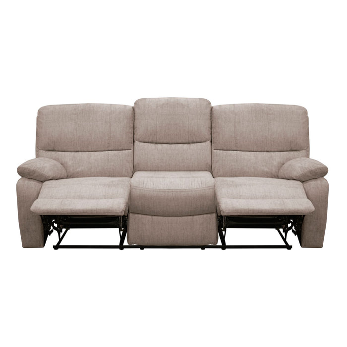 Sofa Reclinable 3 Puestos Star Velvet Almond