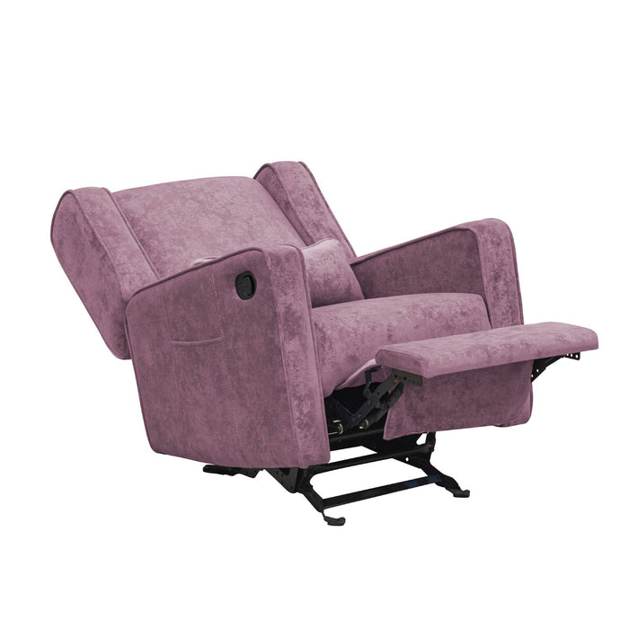 Silla Reclinable Viena Lino Mecedora Lavanda