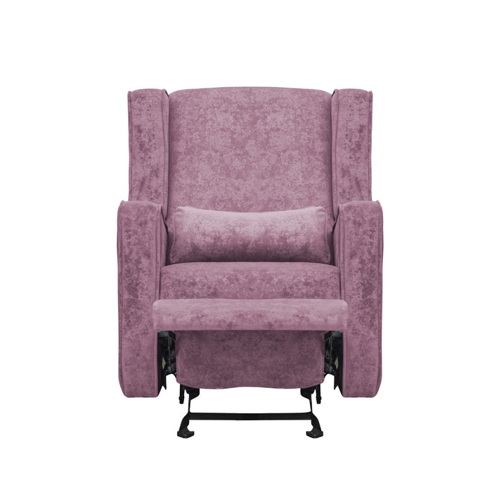 Silla Reclinable Viena Lino Mecedora Lavanda