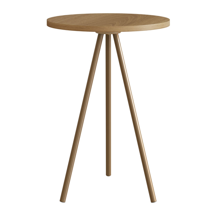 Mesa Auxiliar Lilo Natural, Dorado Premium
