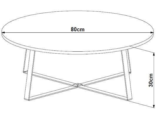 Mesa De Centro Lilo Negra Premium