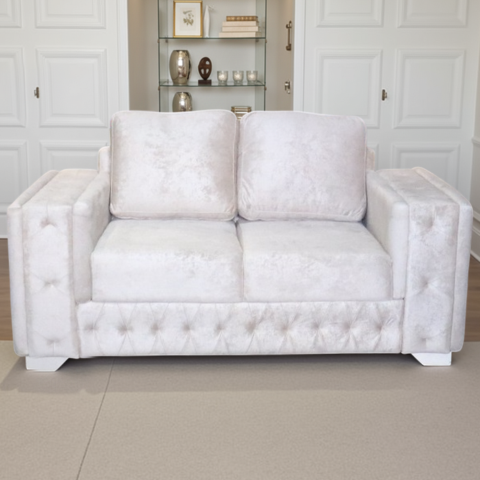 Sofá 2 Puestos Living Lino Beige