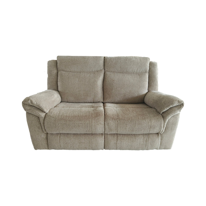 Sofá Reclinable 2 Ptos Angello Beige