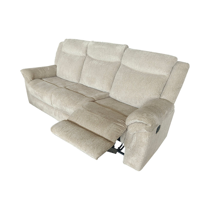 Sofá Reclinable 3 Ptos Angello Beige