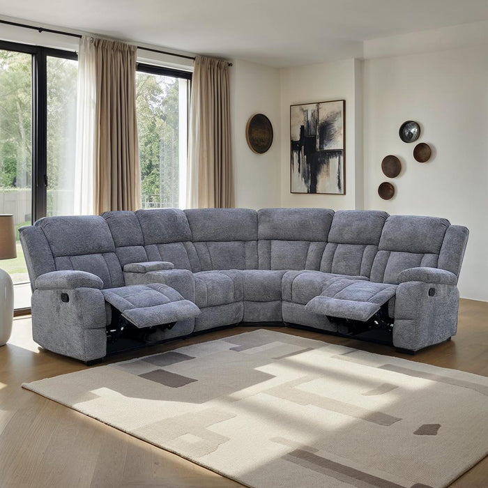 Sala Rinconera Reclinable Arthur Gris Plomo