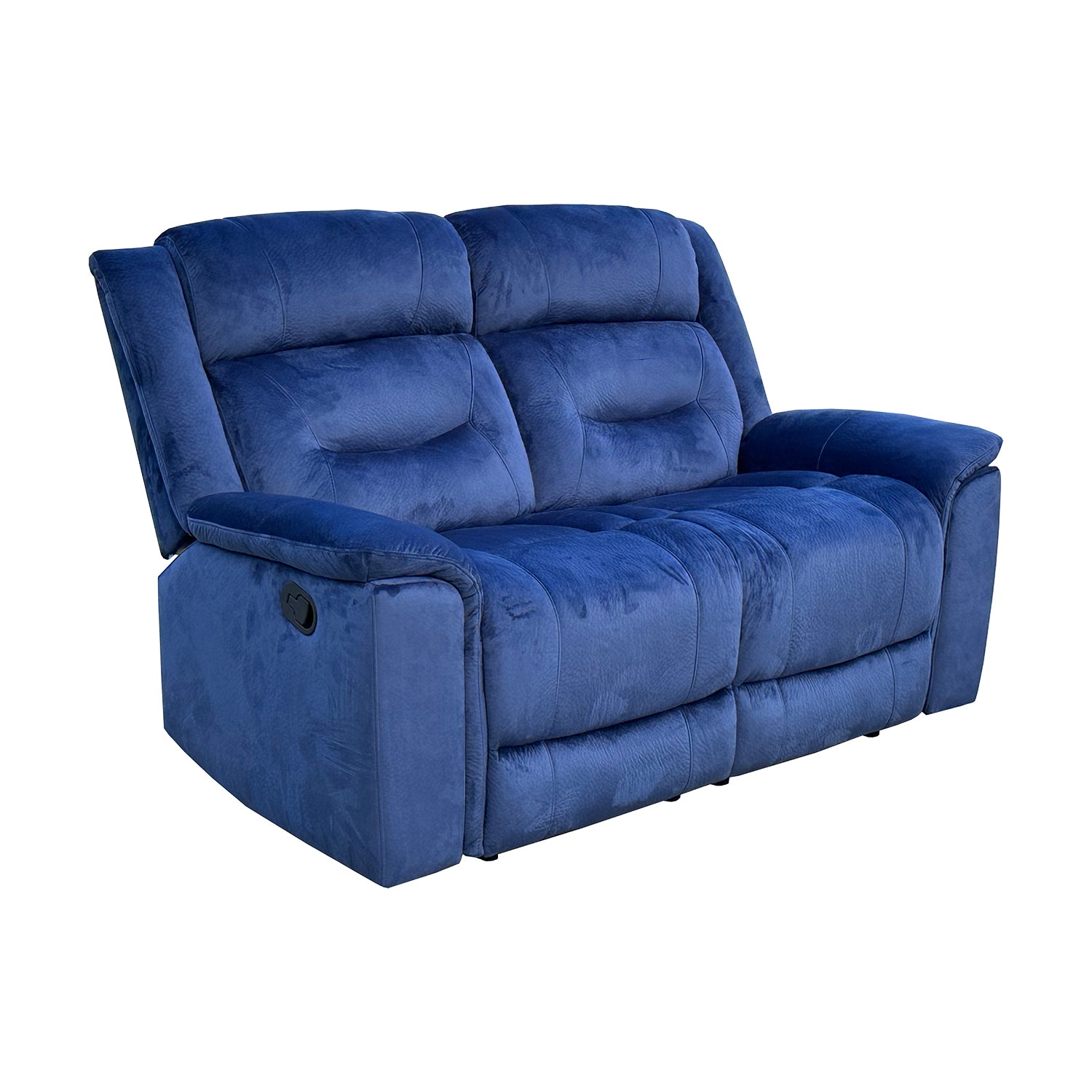 Sofá Reclinable 2 Puestos Apolo Azul