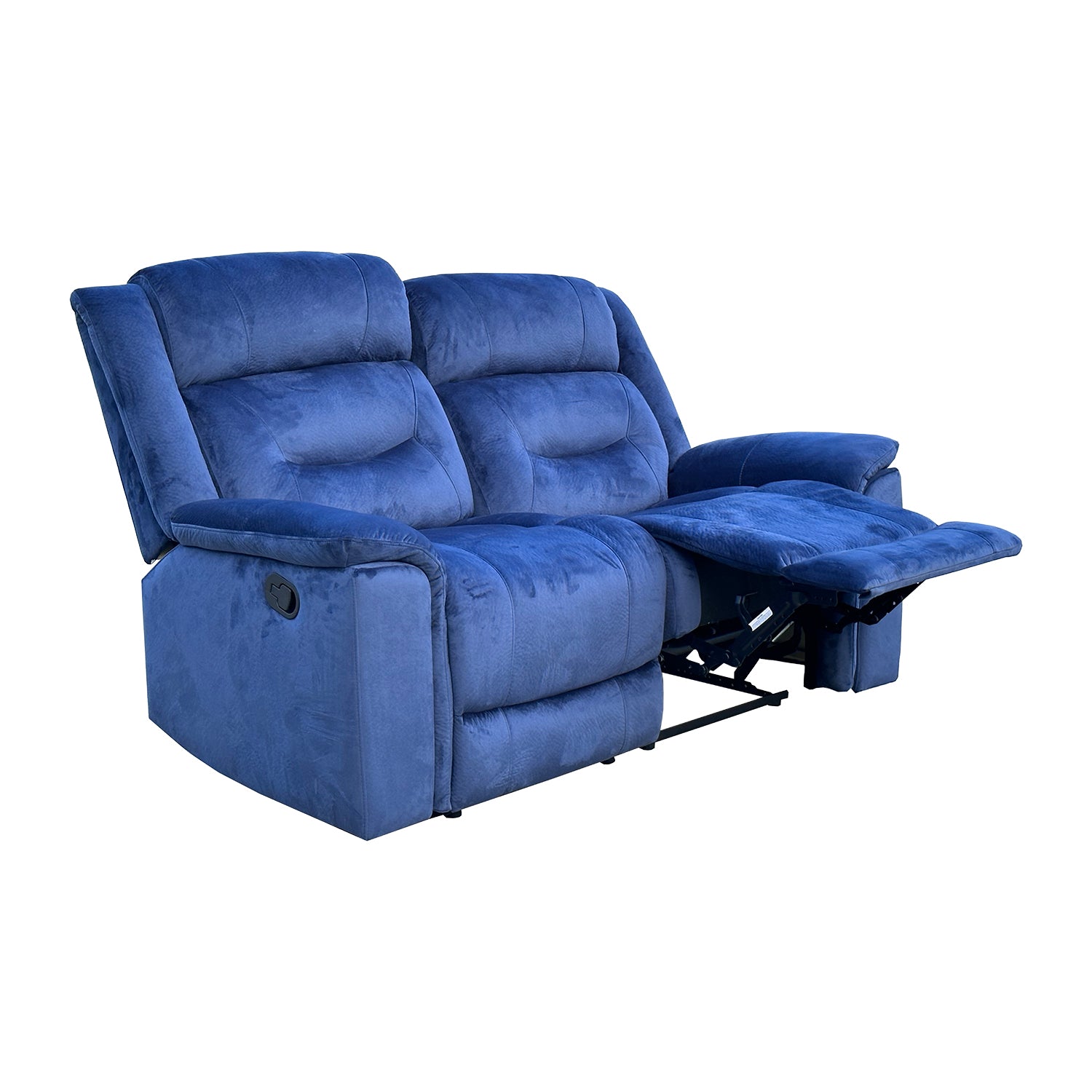 Sofá Reclinable 2 Puestos Apolo Azul