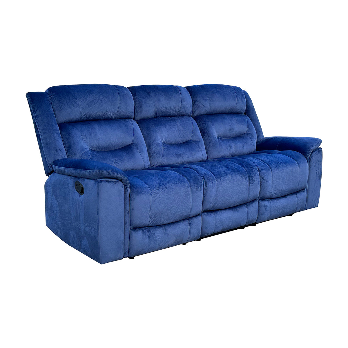 Sofá 3 Ptos Reclinable Apolo Azul
