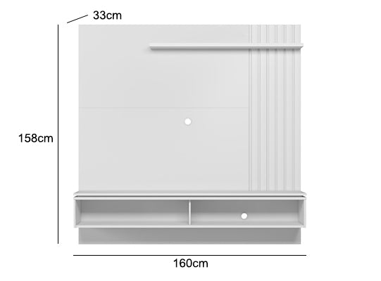 Panel Tv Mistic  Natural,Plomo