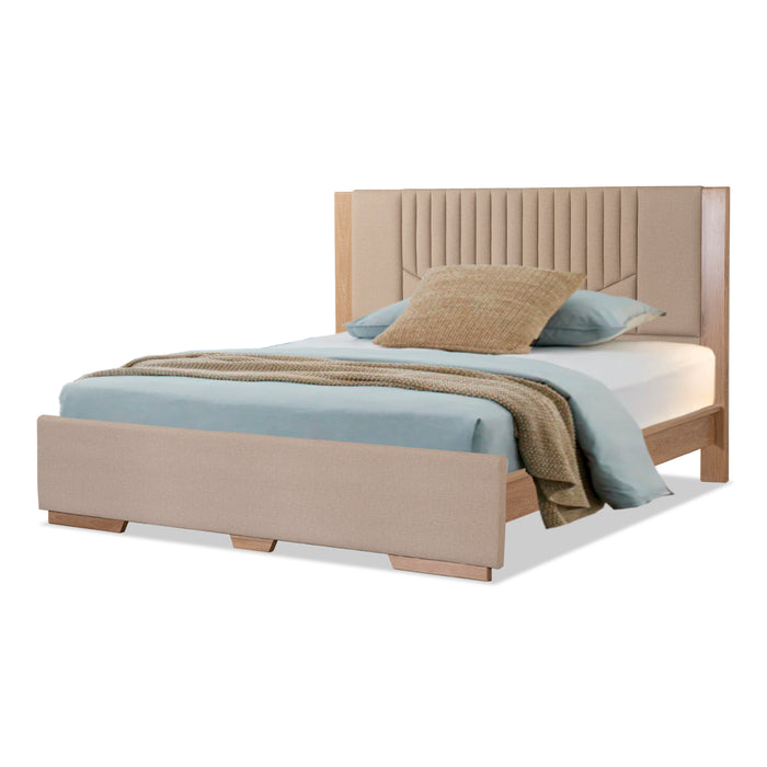 Cama King Moscu Marfil, Natural
