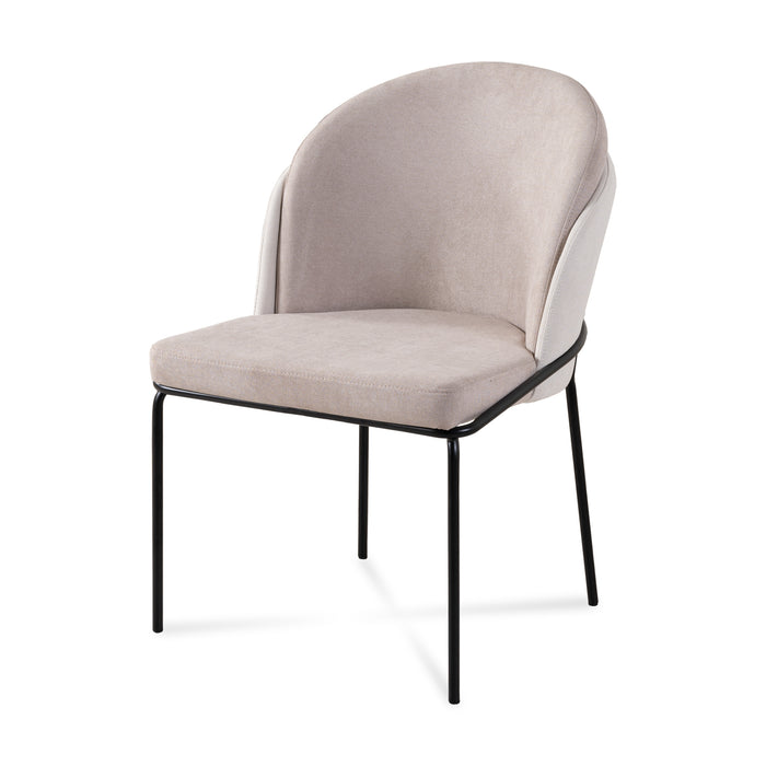 Comedor 4 Puestos Quina Beige, Negro