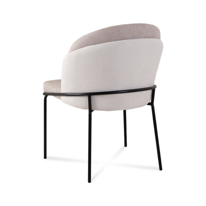 Comedor 4 Puestos Quina Beige, Negro