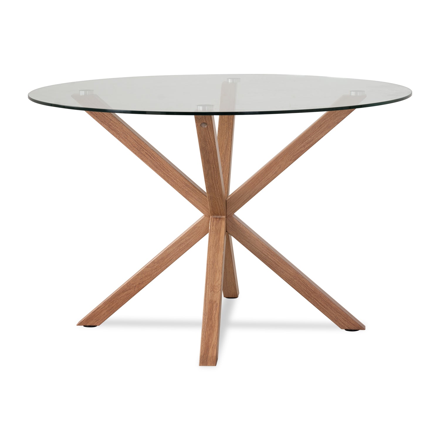 Comedor 4 Puestos Dousty Microfibra Gris, Natural