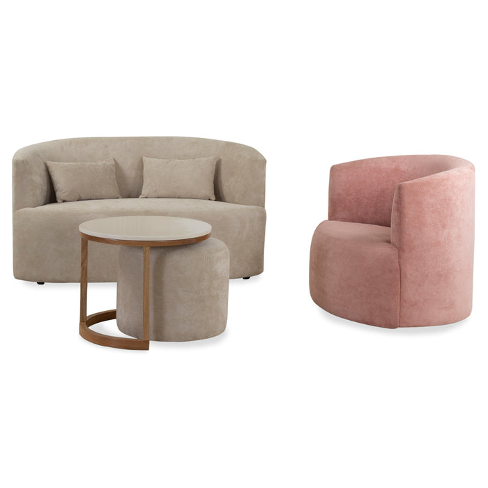 Sala Modular Nala Nhilo Beige, Rosa