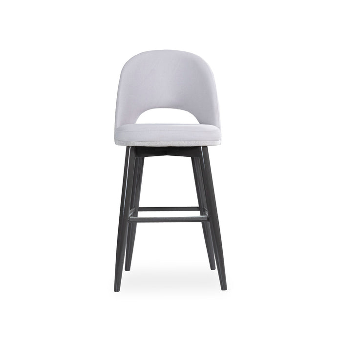 Silla Bar Versalles Velvet Gris, Negro