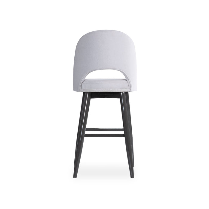 Silla Bar Versalles Velvet Gris, Negro