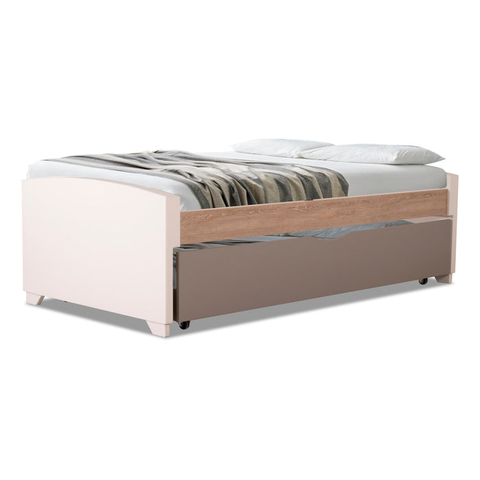 Cama Auxiliar Dúplex Emma Off White, Natural Y Taupe
