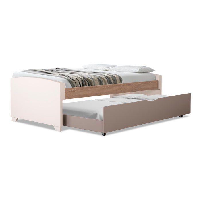 Cama Auxiliar Dúplex Emma Off White, Natural Y Taupe