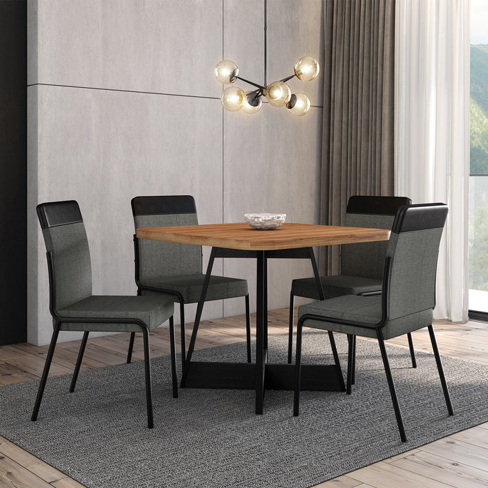 Comedor 4 Puestos Aliss Negro