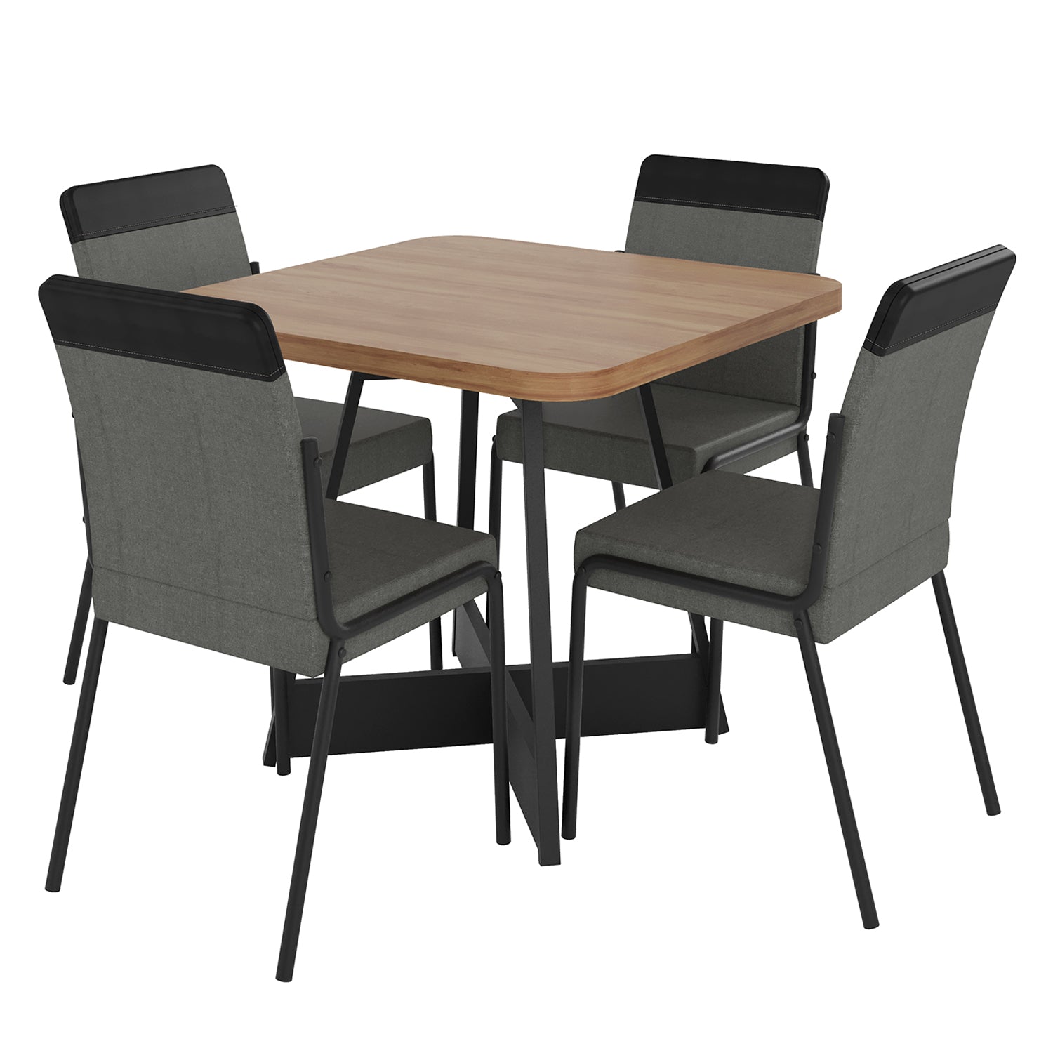 Comedor 4 Puestos Aliss Negro