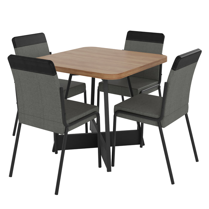 Comedor 4 Puestos Aliss Negro