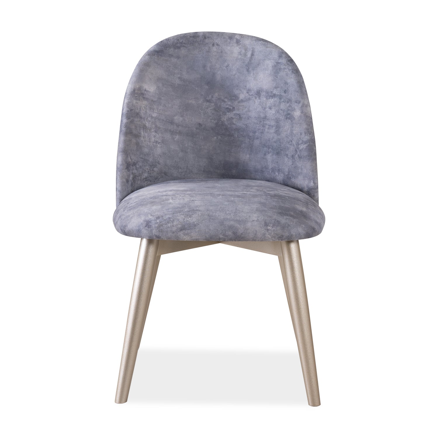 Comedor 4 Puestos Oslo Velvet Atica Plata, Champaña
