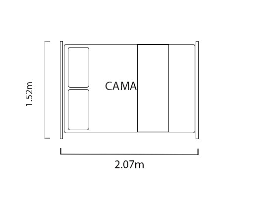Cama Full Luca Marfil, Champaña