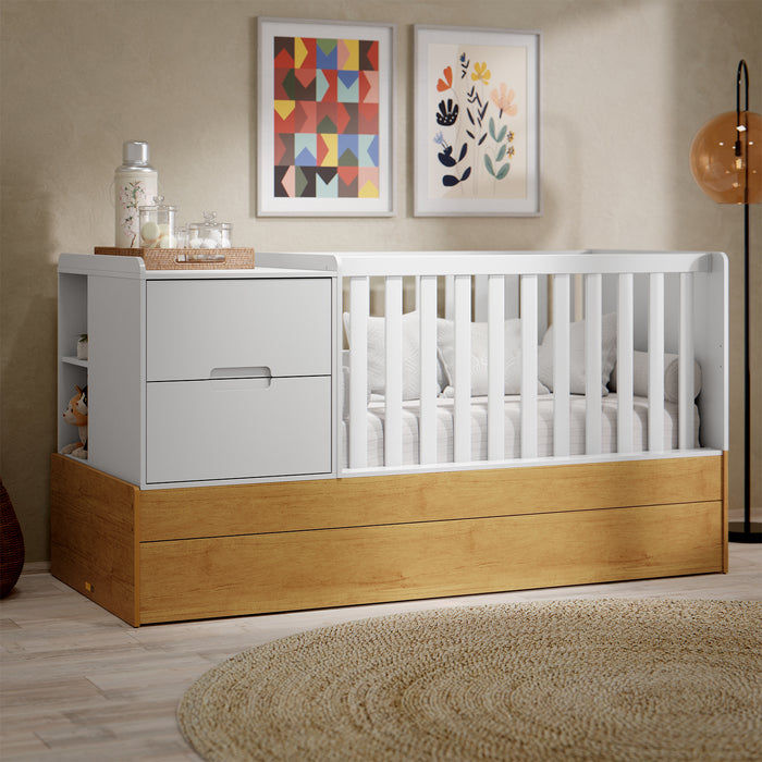 Cama Cuna Moys Blanco, Miel