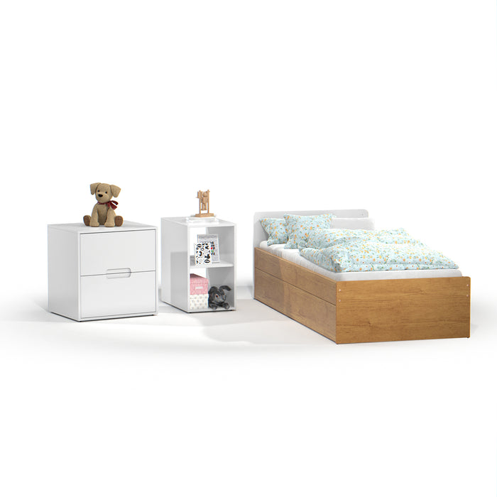 Cama Cuna Moys Blanco, Miel