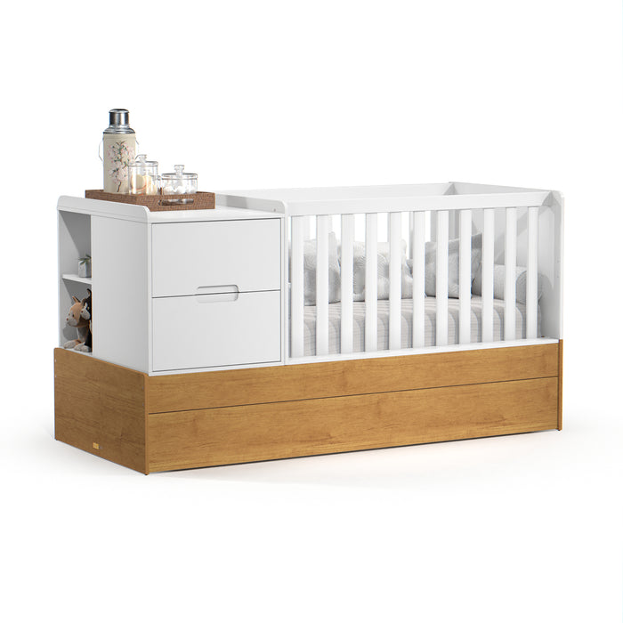 Cama Cuna Moys Blanco, Miel