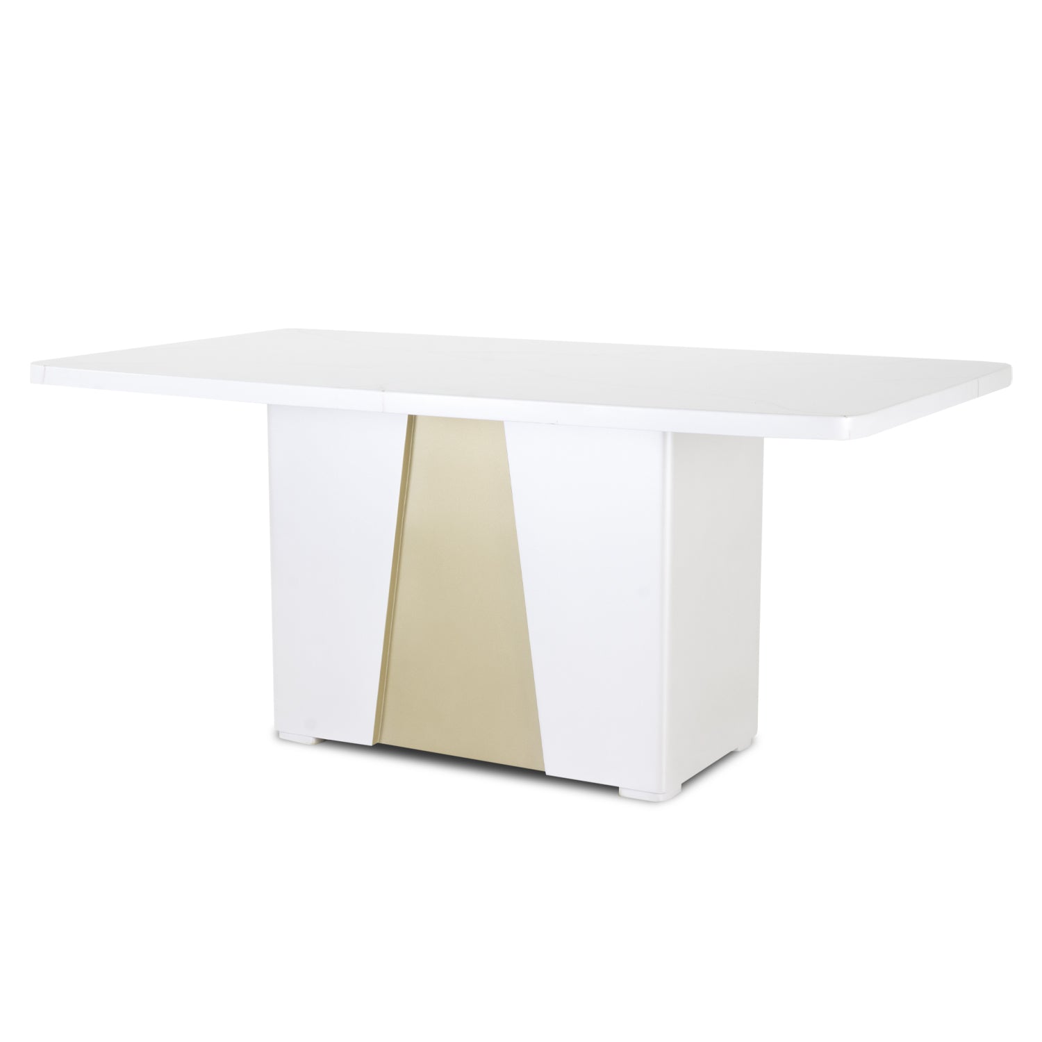Comedor 6 Puestos Roma Eurolino Blanco Puro, Champaña