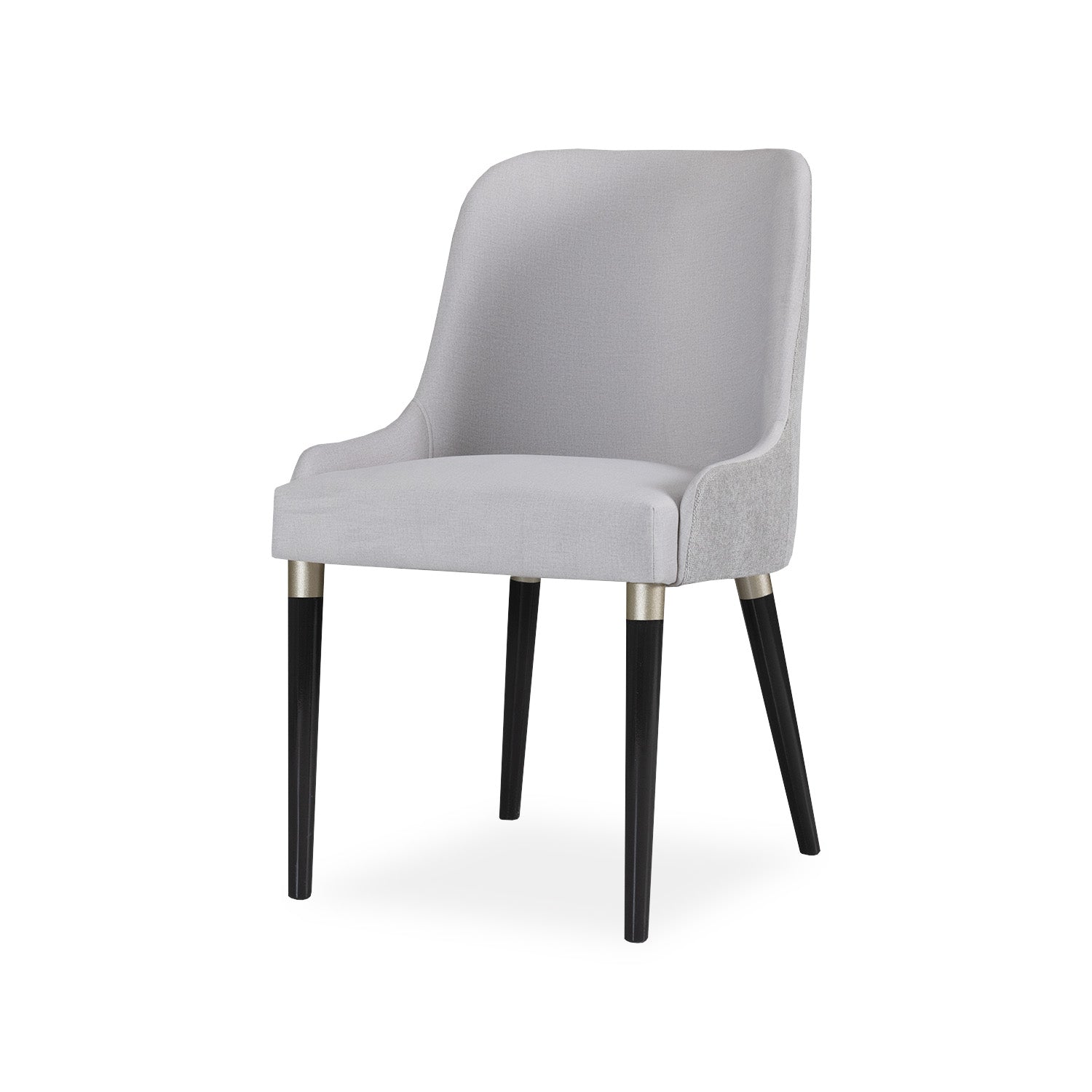 Comedor 4 Puestos Manhathan Lino Plata Plomo Circular