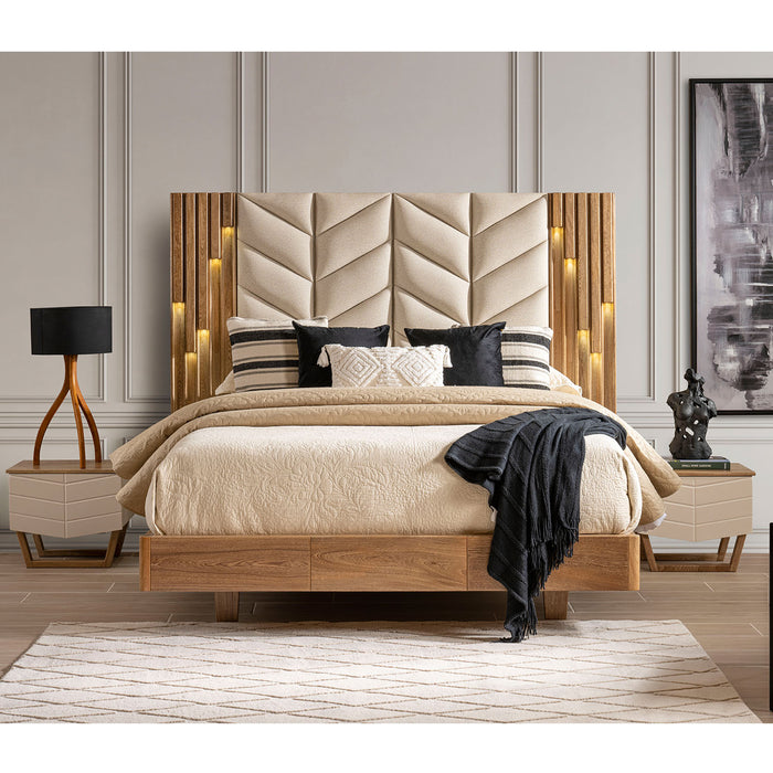 Recámara Queen Italica Eurolino Beige, Natural
