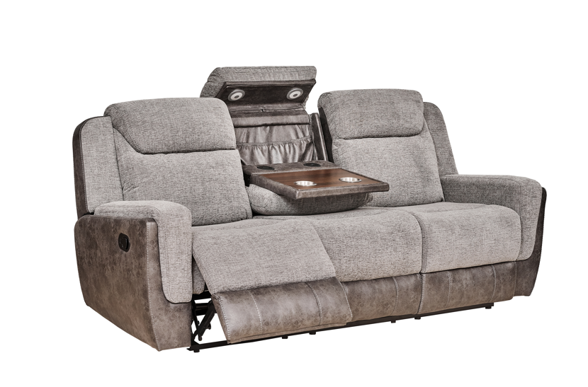 NINJATARP ダークベージュ Sofá Reclinable 3 Puestos Decko Microfibra Taupe – Muebles Jamar