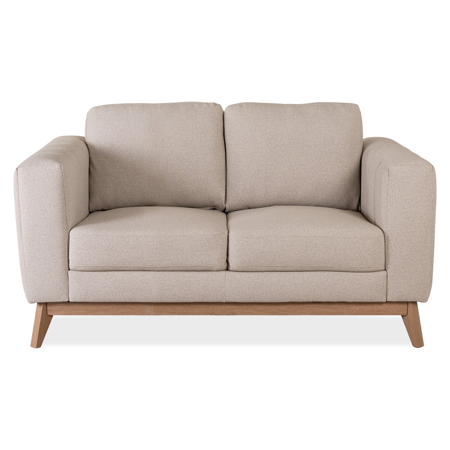 Sofá 2 Puestos Line Eurolino Bali Beige, Natural