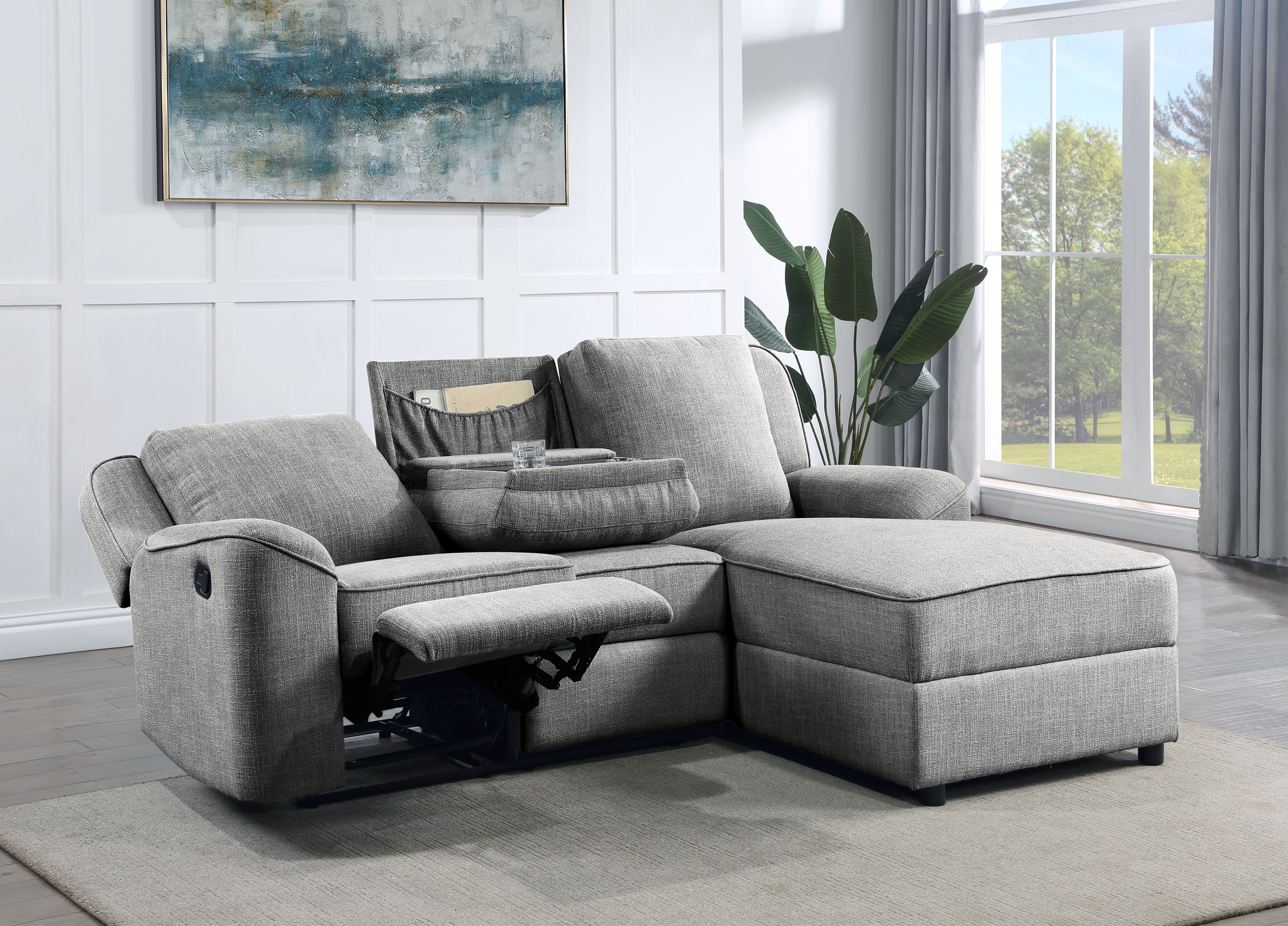 Sala Rinconera Jack Lino Gris