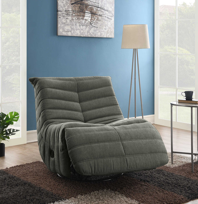Silla Reclinable Jim Microfibra Gris Plomo