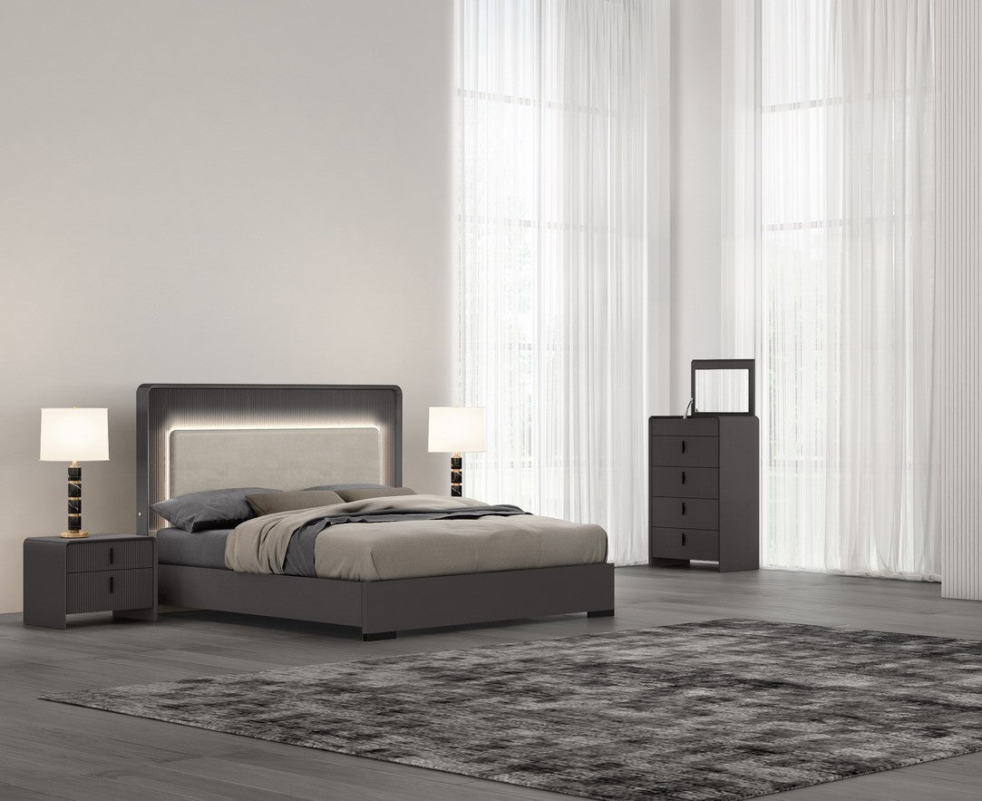 Cama Queen Jacky Gris