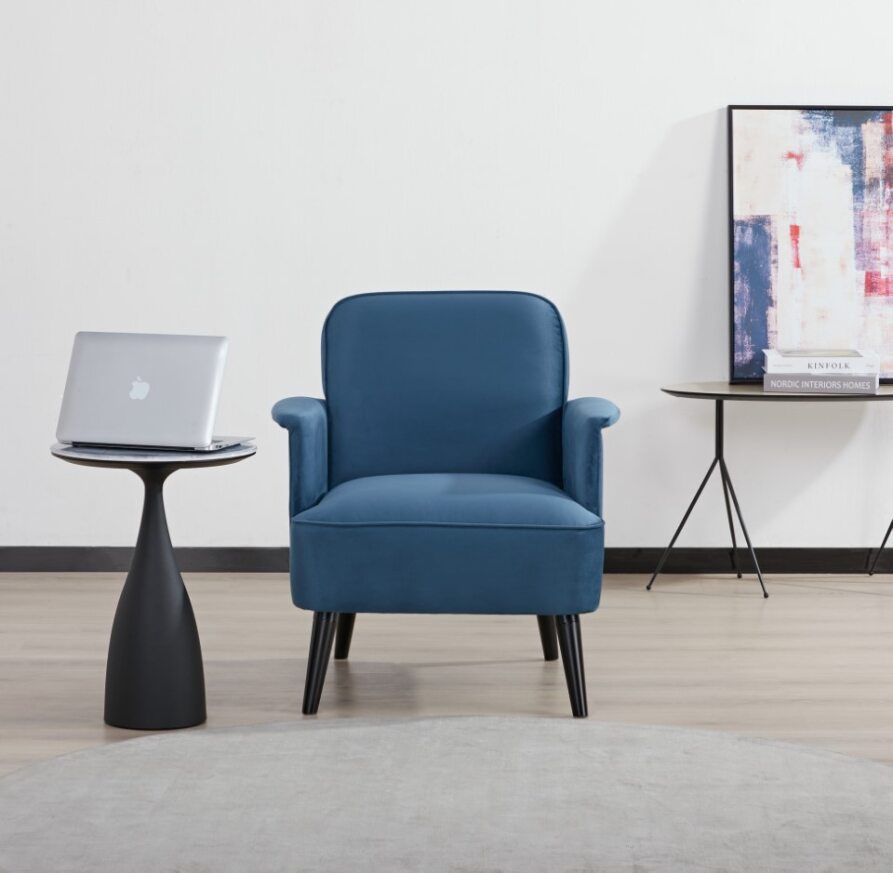 Butaca Alexa Microfibra Azul