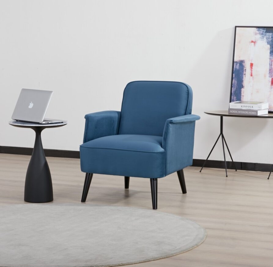 Butaca Alexa Microfibra Azul