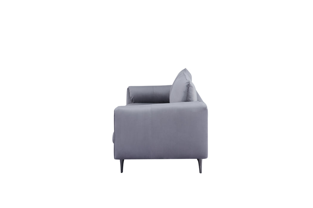 Sofá 3 Puestos Texas Microfibra Gris