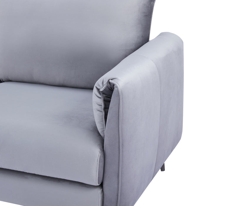 Sofá 3 Puestos Texas Microfibra Gris